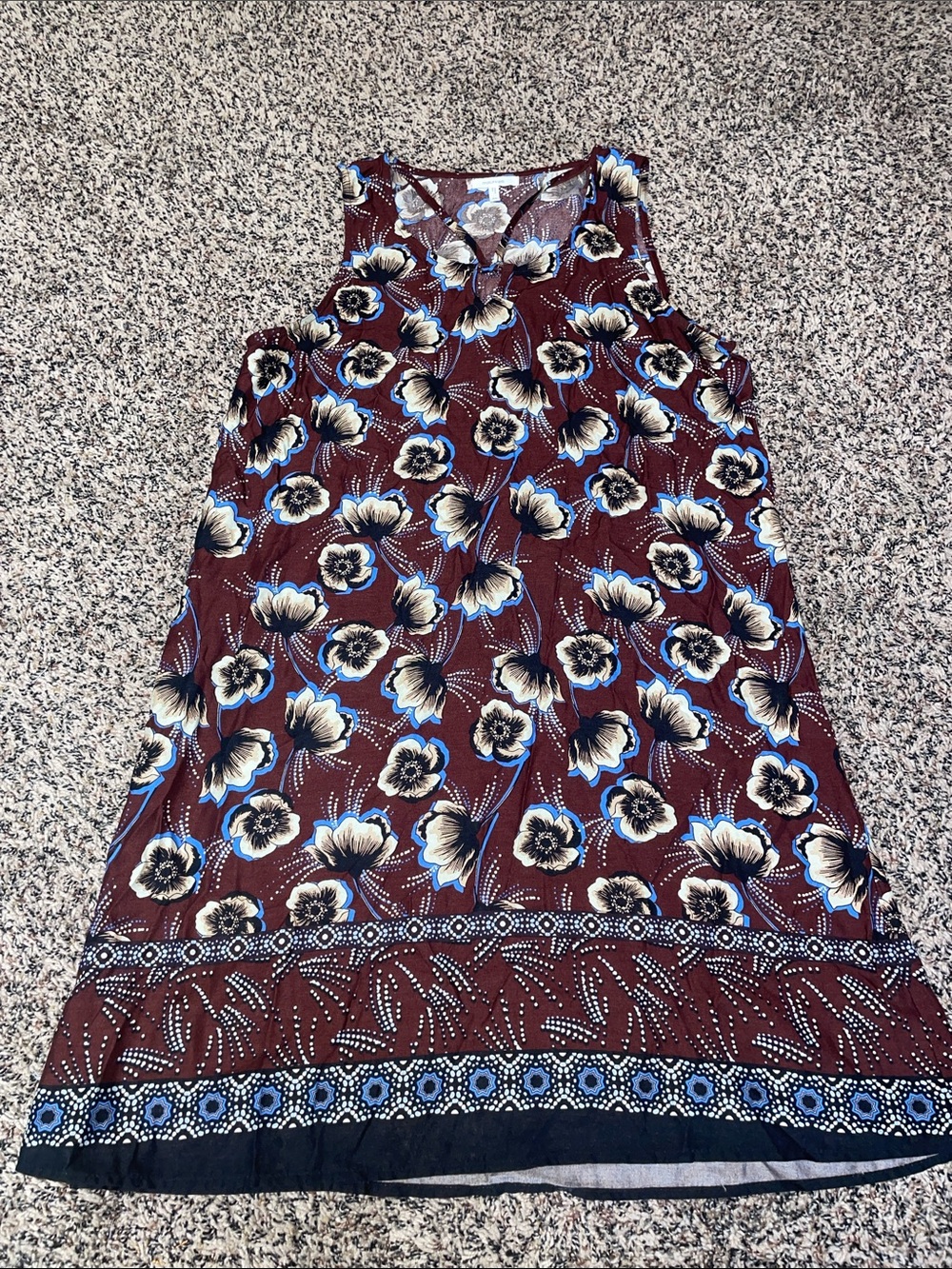Maurices Sleeveless Floral Shift Midi Dress Size Medium NWOT